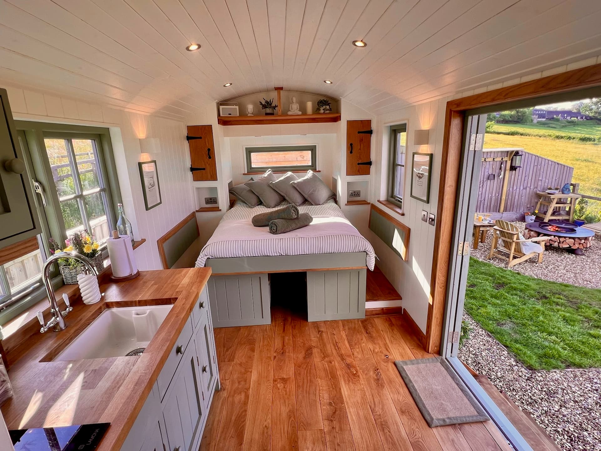 Olive Hut interior