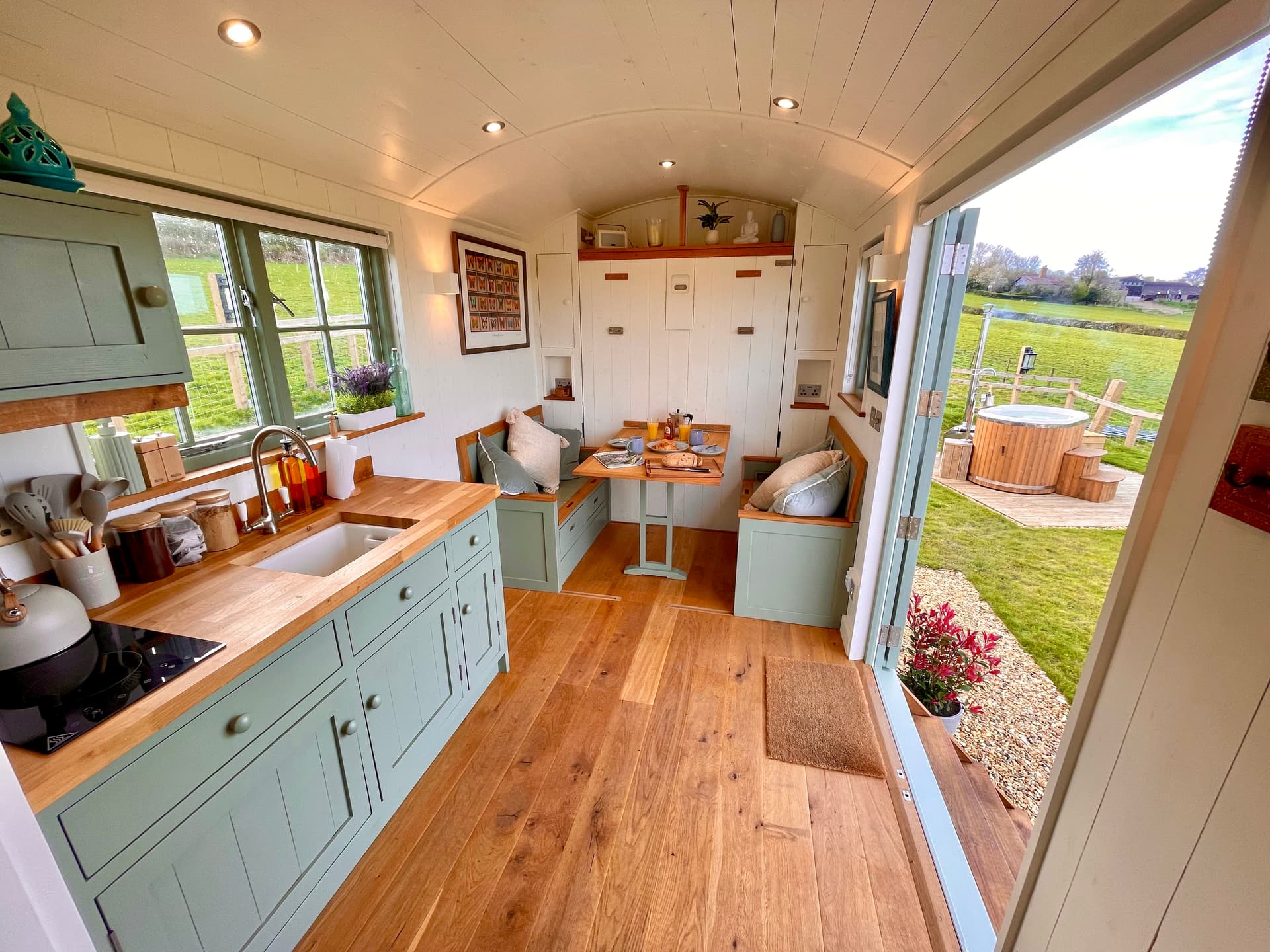 Oak Hut interior