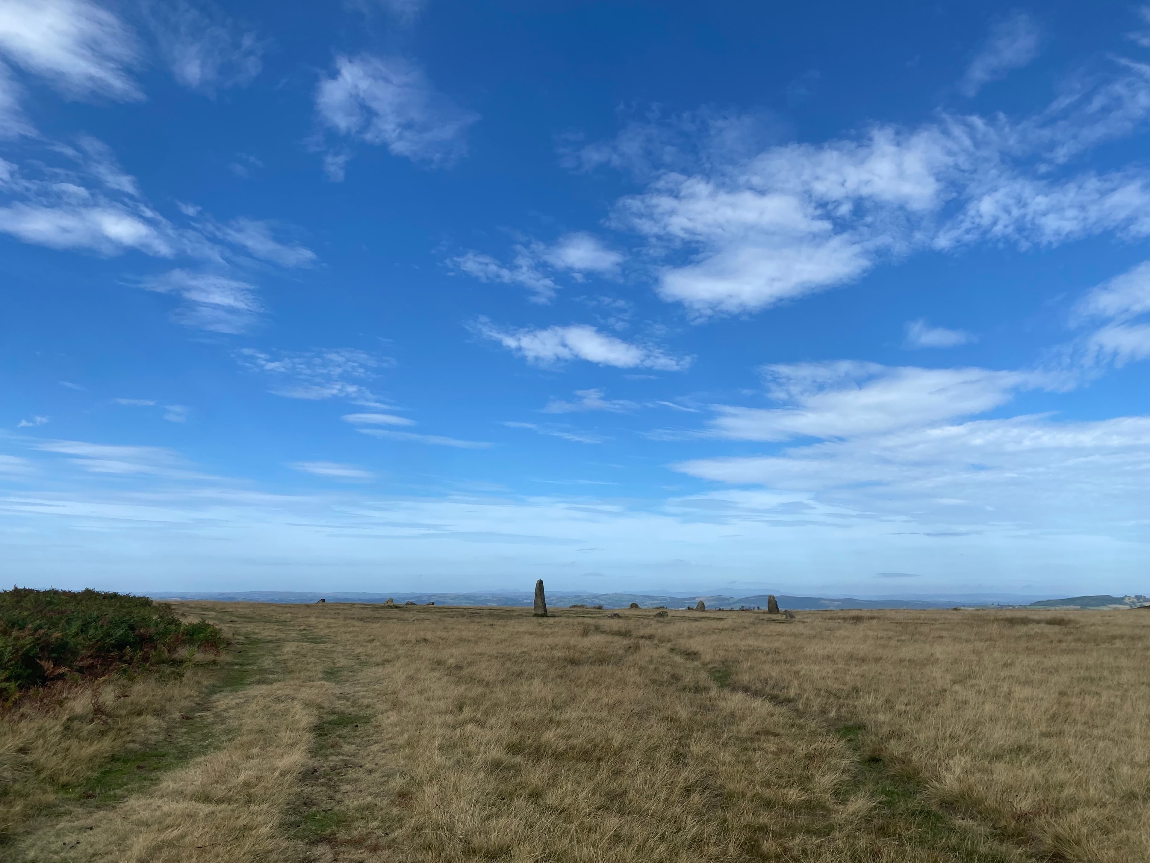Mitchell's Fold Stone Circle and Corndon Hill Walk, Shropshire
