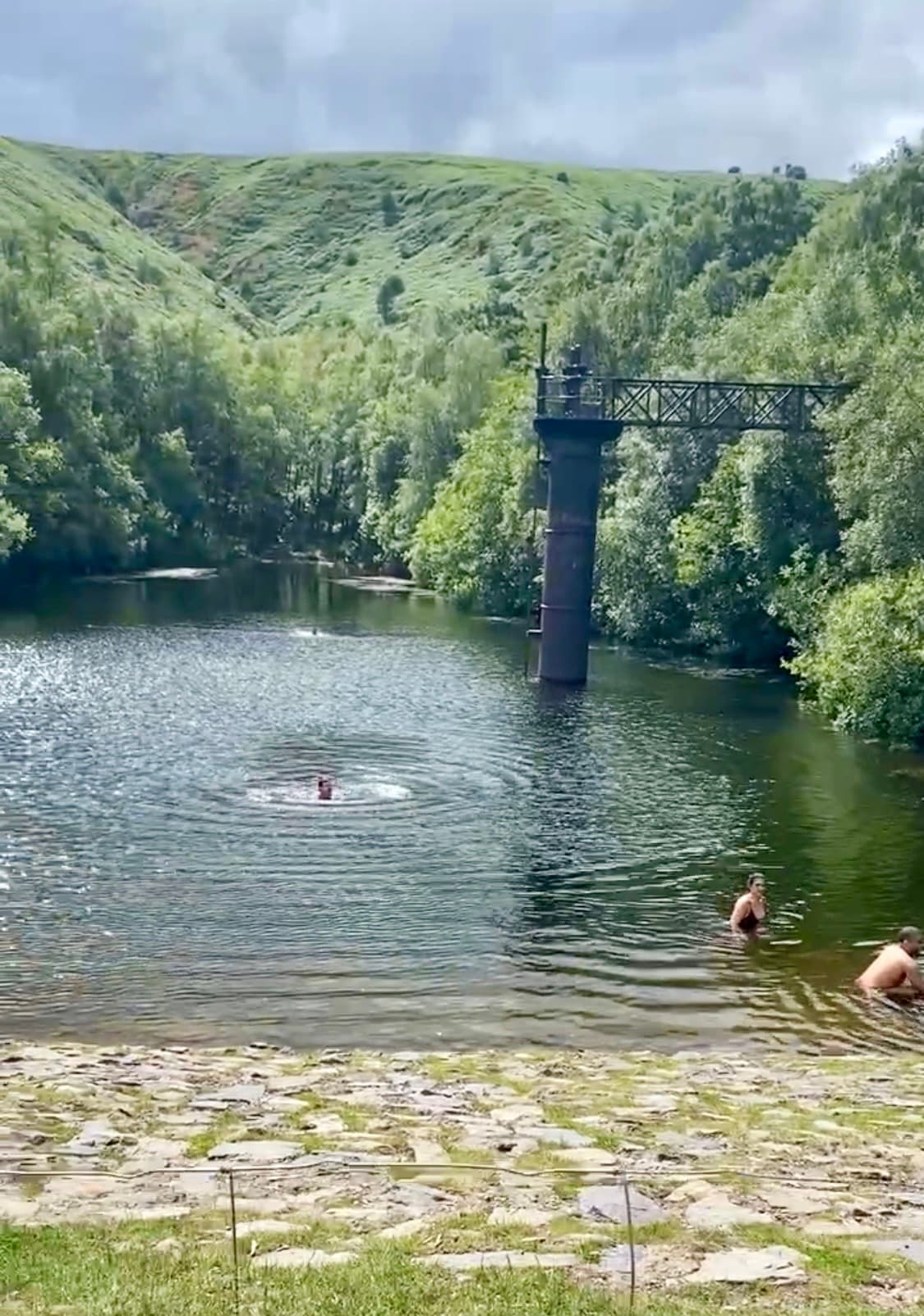 River swimming near Bishops Castle, Shropshire